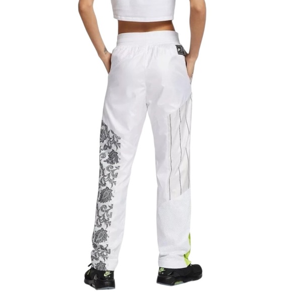 NIKE Women’s White Track Pants with Neon Accents - Picture 2 of 15